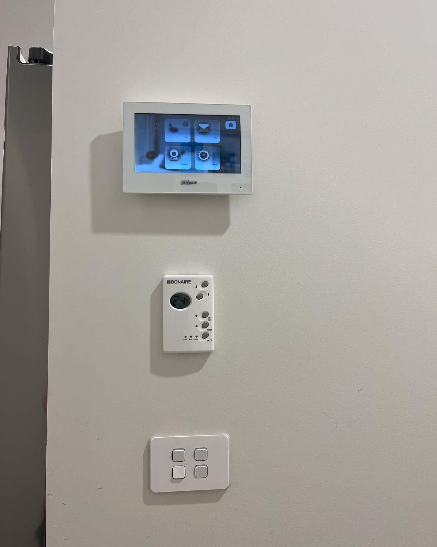 Dahua touchscreen video intercom monitor mounted indoors